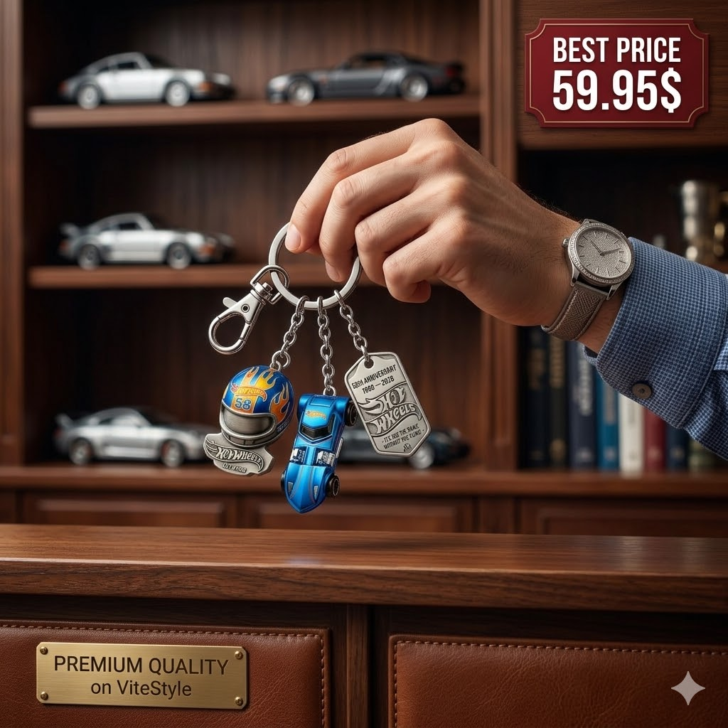 Hot Wheels 58th Anniversary Collector Keychain Set