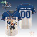 Houston Astros Custom Name and Number Baseball Jersey Personalized Fan Gift