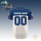 Houston Astros Custom Name and Number Baseball Jersey Personalized Fan Gift