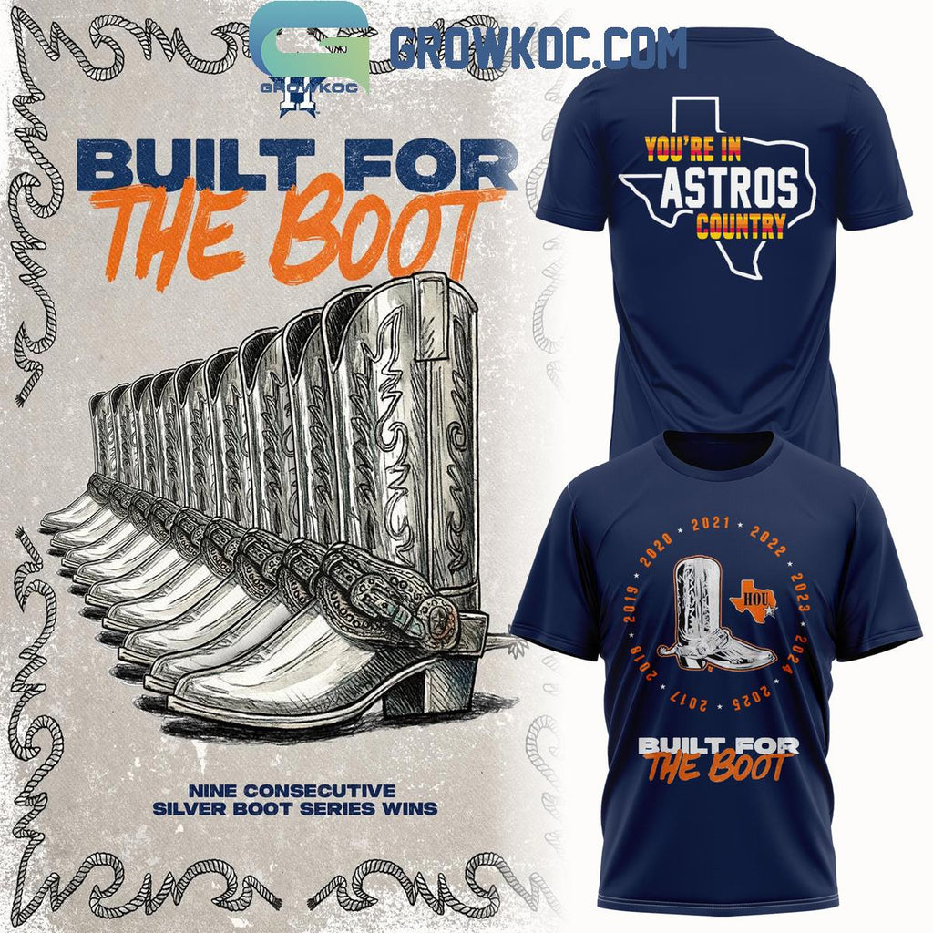 Houston Astros Silver Boot Dynasty 2025 Shirt