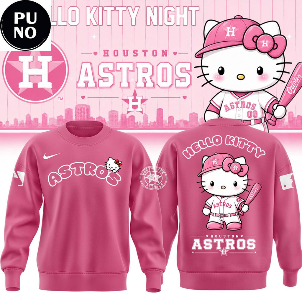 Houston Astros x Hello Kitty Night 2026 Hoodie T-Shirt
