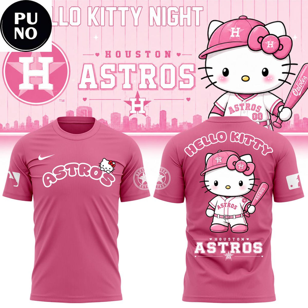 Houston Astros x Hello Kitty Night 2026 Hoodie T-Shirt