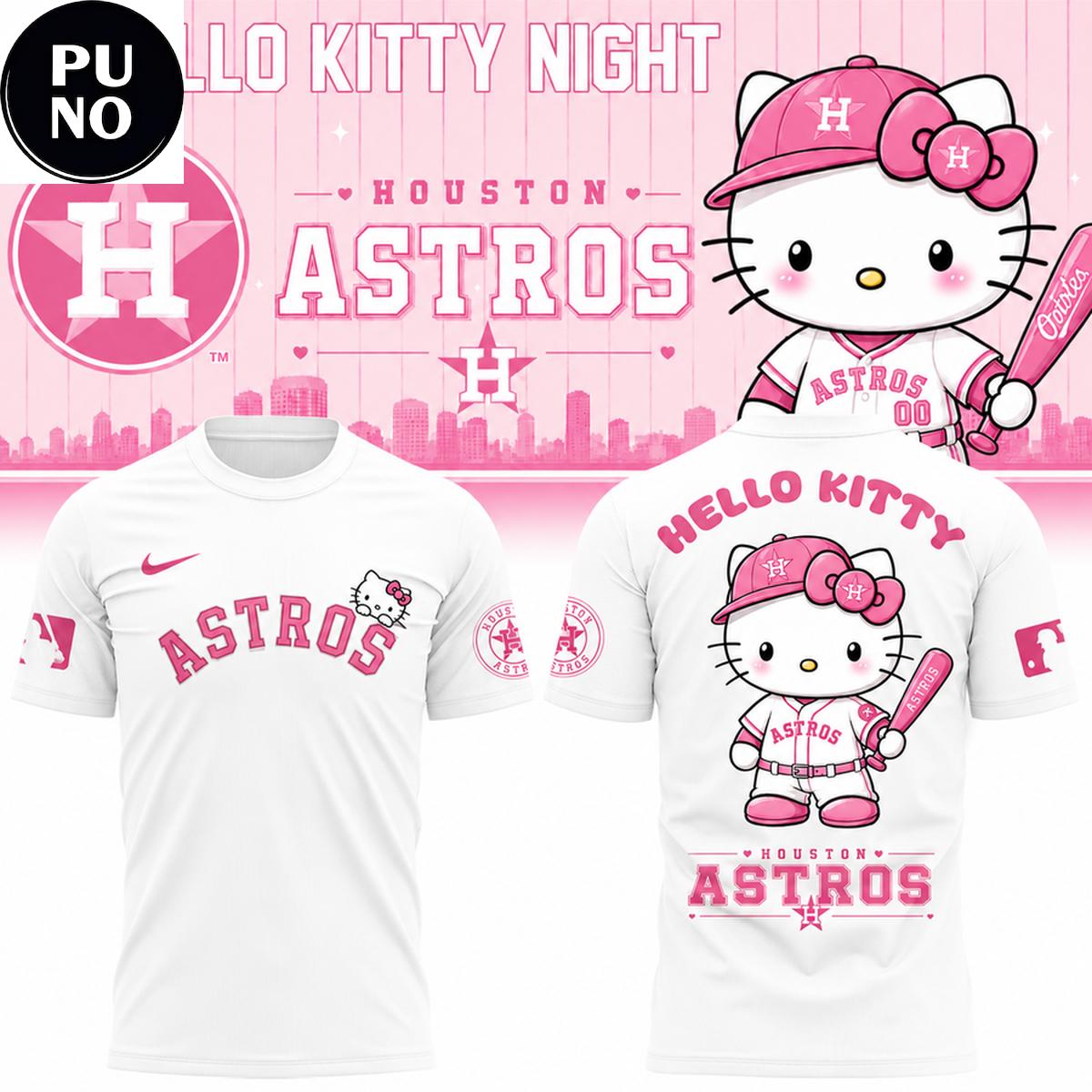 Houston Astros x Hello Kitty Night 2026 Hoodie T-Shirt