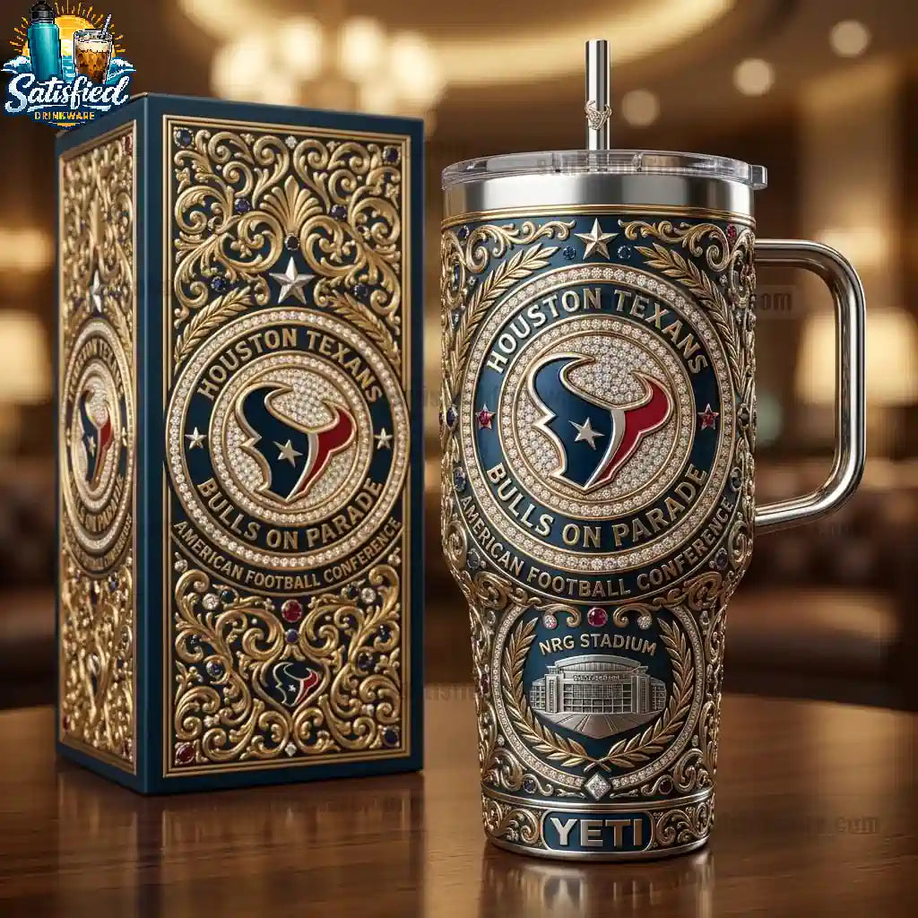 Houston Texans 40oz Gift For Football Fans Tumbler 2026
