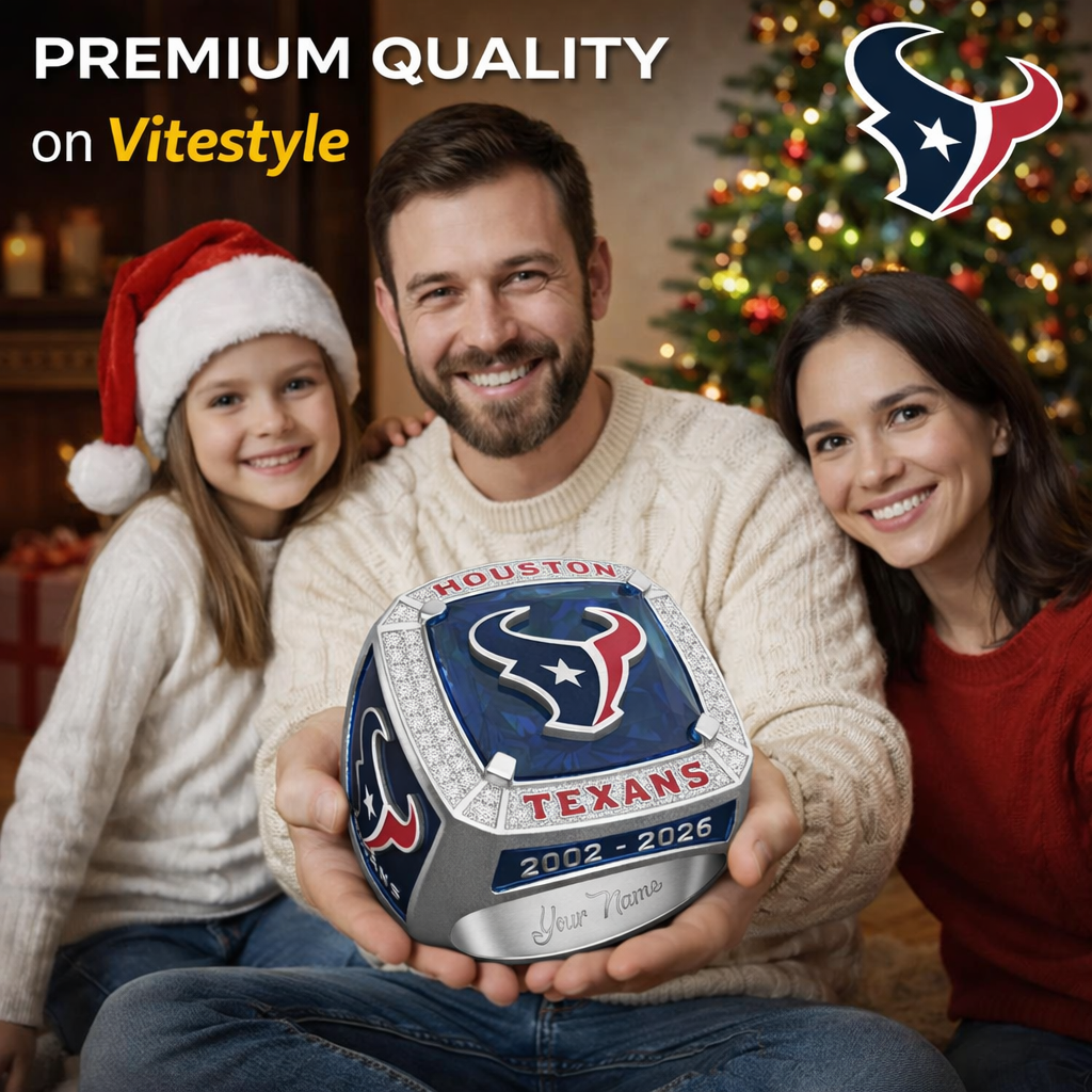NEW Houston Texans 3D Ring Personalized Championship