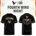Houston Texans Fourth Wings Night Black Shirt
