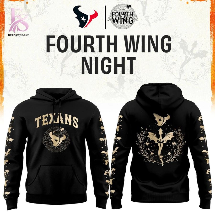 Houston Texans Fourth Wings Night Black Shirt