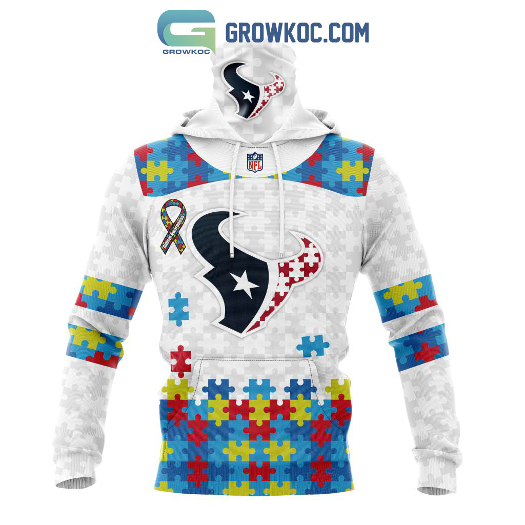 Houston Texans NFL Autism Awareness Personalized Hoodie T Shirt