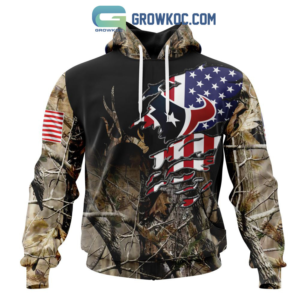 Houston Texans NFL Special Camo Realtree Hunting Personalized Hoodie T Shirt