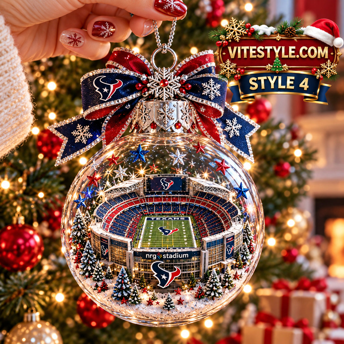 Houston Texans NRG Stadium Christmas Ornament
