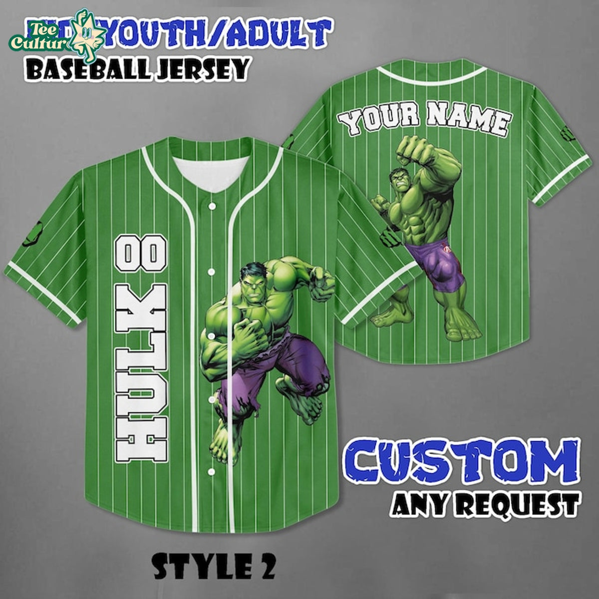 Hulk Avengers Encore Baseball Jersey