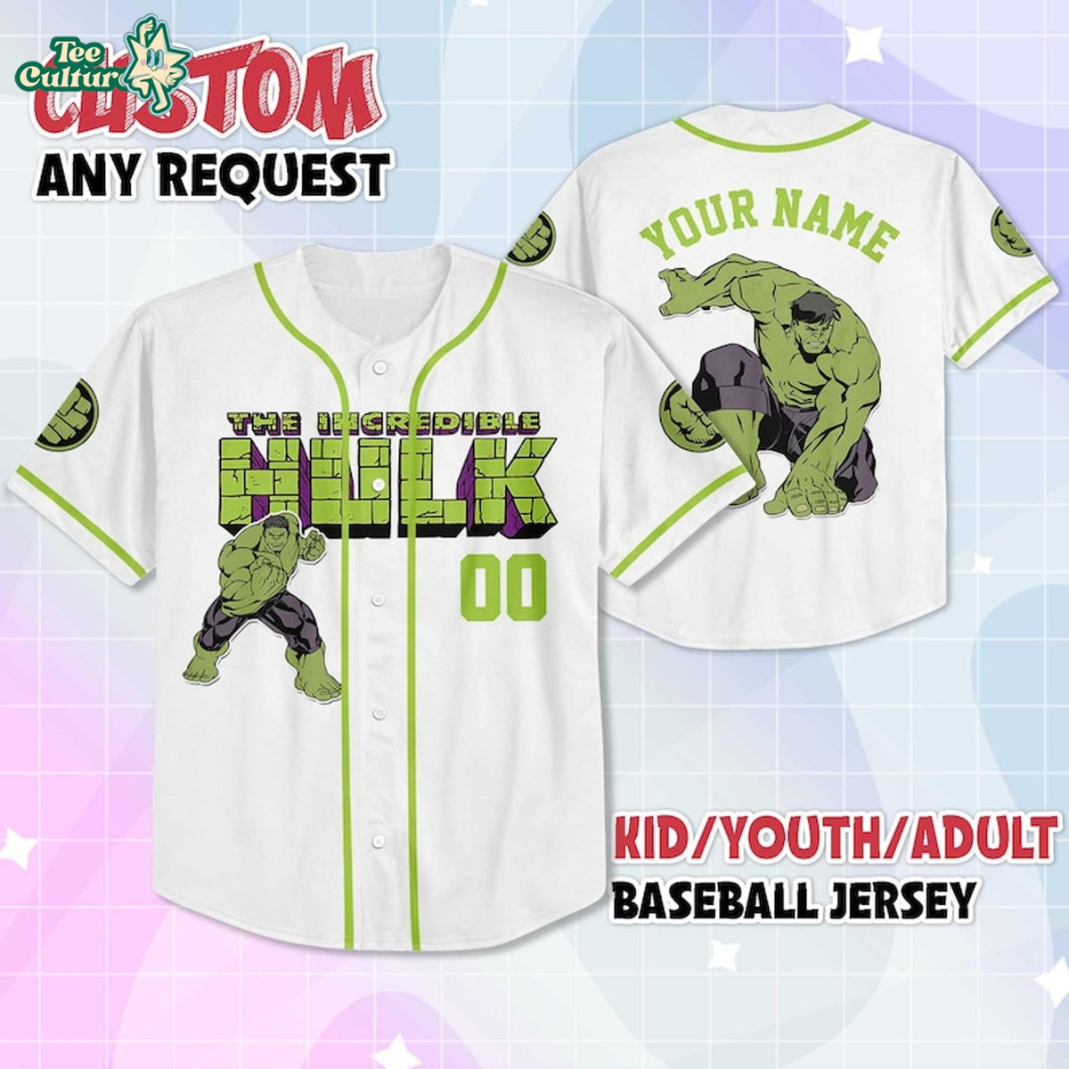 Hulk Avengers Encore Baseball Jersey