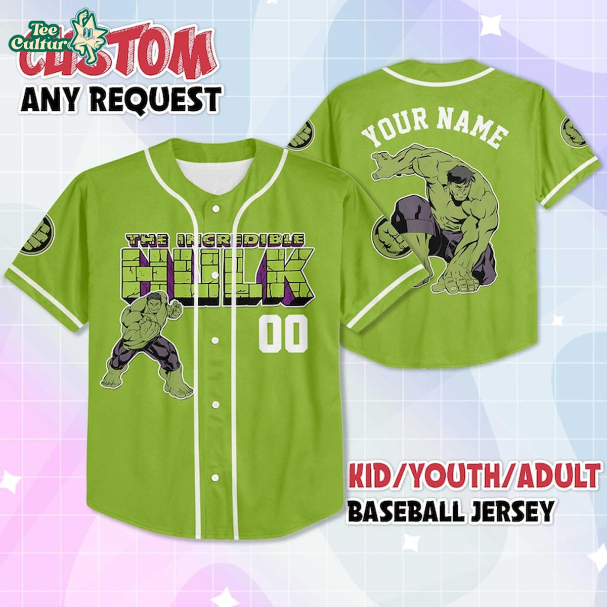 Hulk Avengers Encore Baseball Jersey