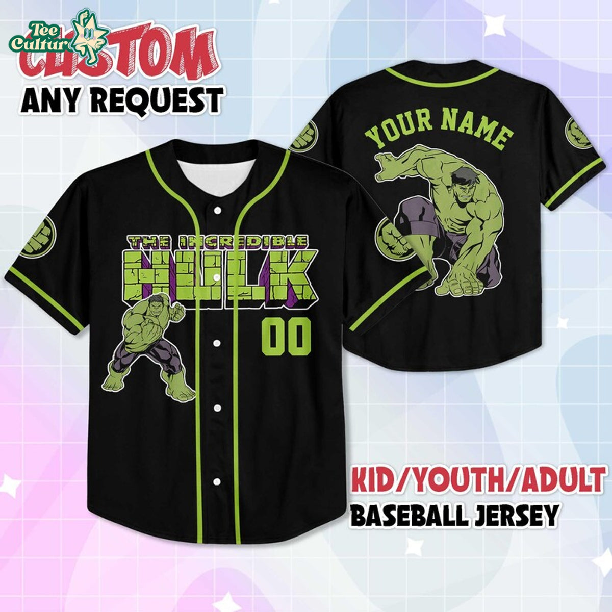 Hulk Avengers Encore Baseball Jersey