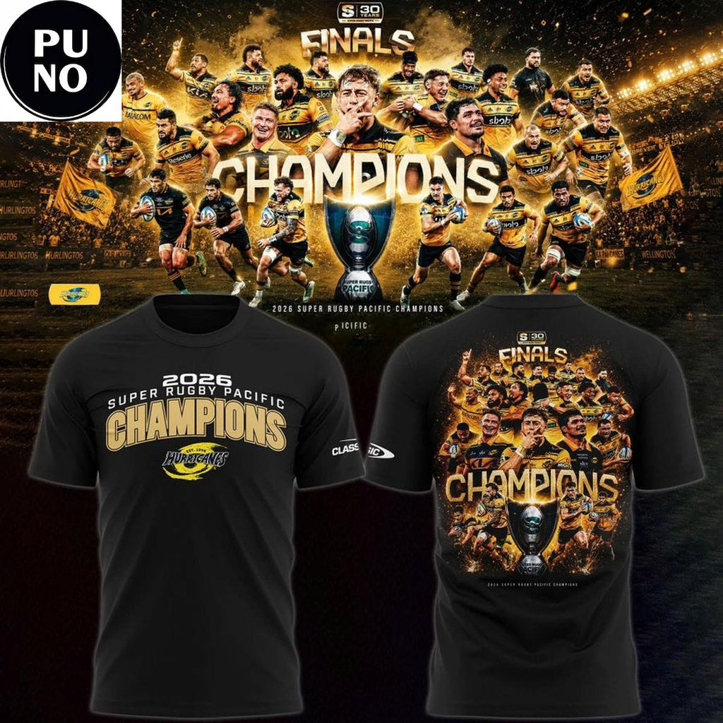 Hurricanes Rugby Union 2026 Super Rugby Pacific Locker Room Hoodie T-Shirt