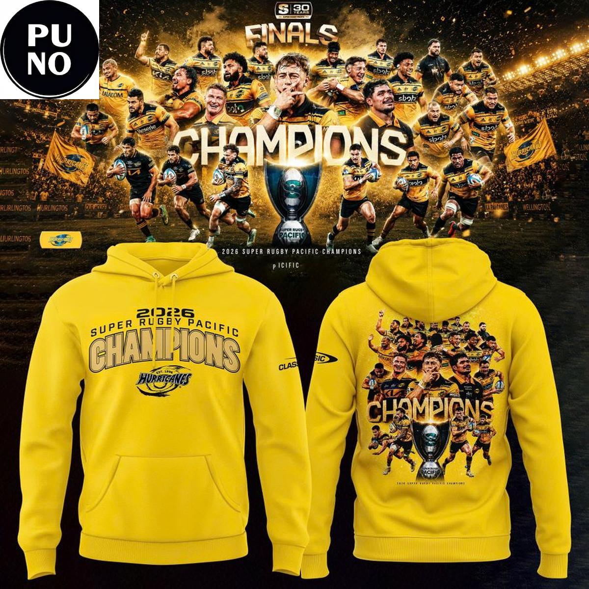 Hurricanes Rugby Union 2026 Super Rugby Pacific Locker Room Hoodie T-Shirt