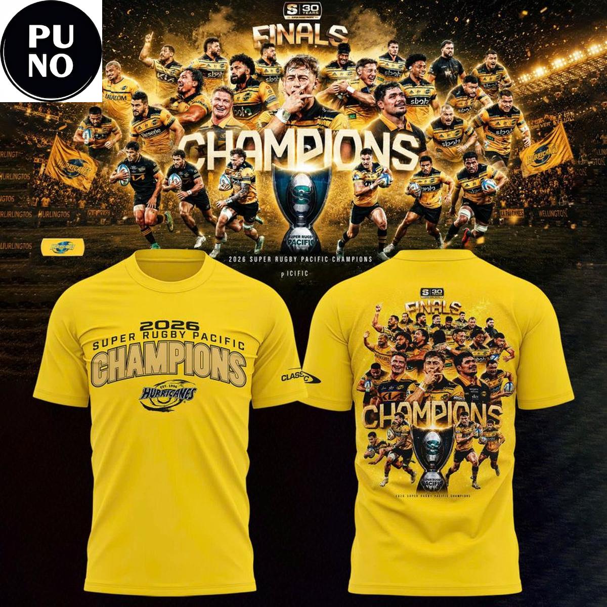 Hurricanes Rugby Union 2026 Super Rugby Pacific Locker Room Hoodie T-Shirt