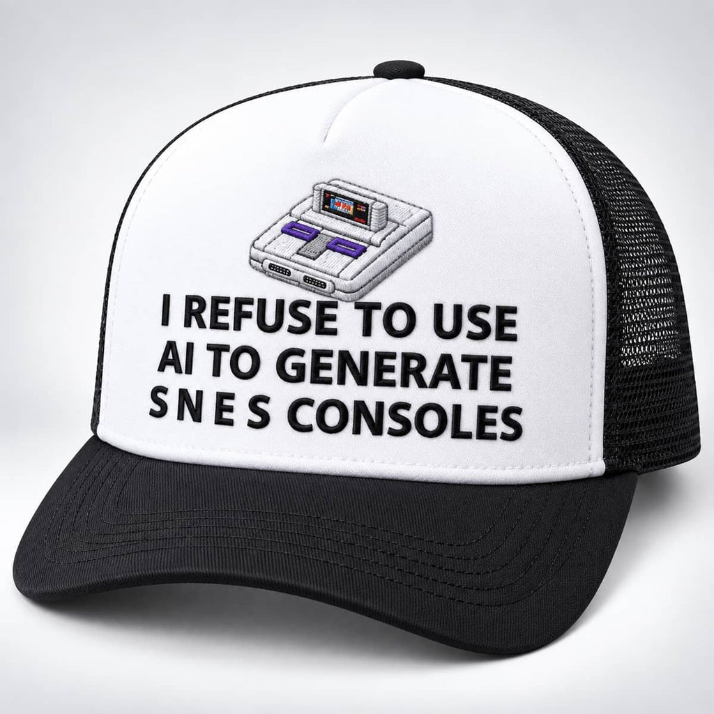 I Refuse To Use AI To Generate SNES Consoles Hat