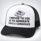 I Refuse To Use AI To Generate SNES Consoles Hat