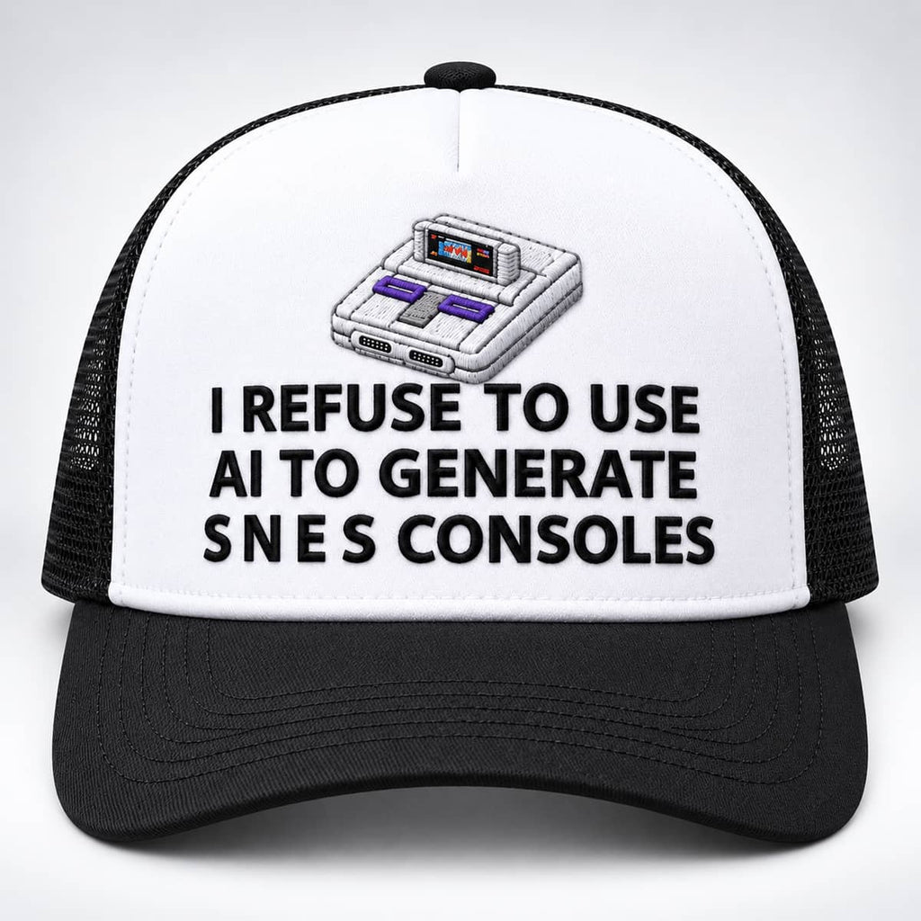 I Refuse To Use AI To Generate SNES Consoles Hat