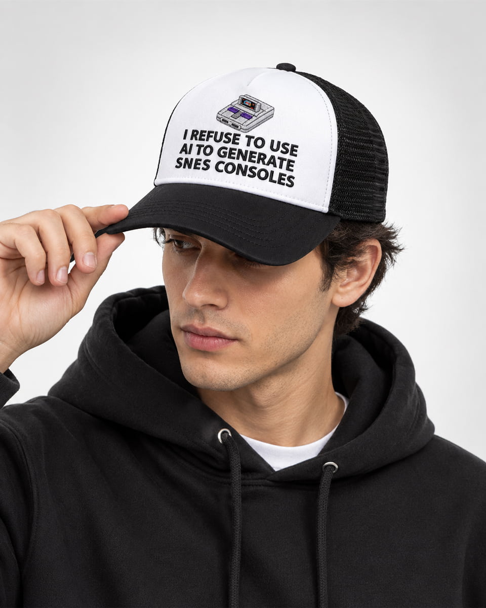 I Refuse To Use AI To Generate SNES Consoles Hat
