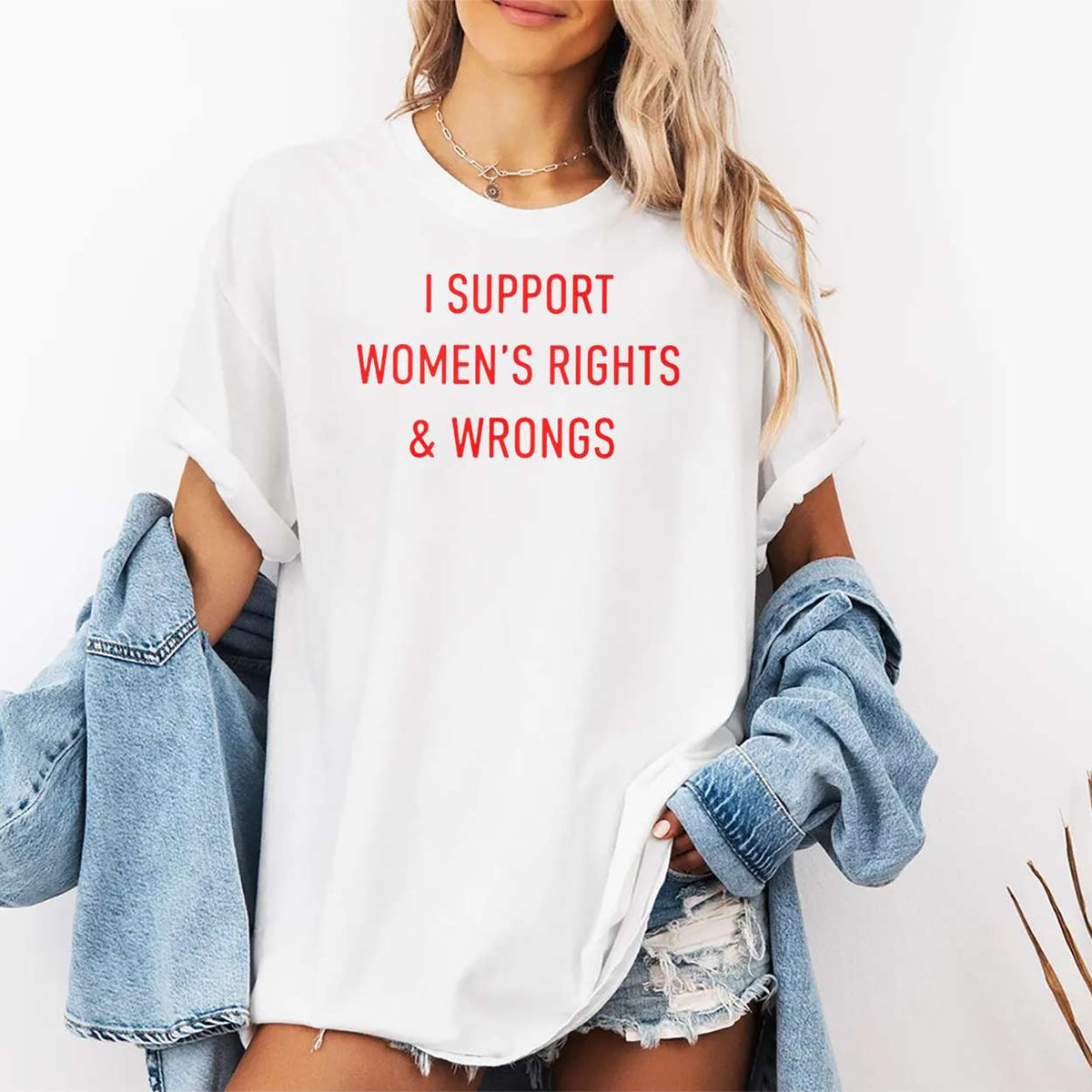 I Support Women’s Rights And Wrongs Shirt