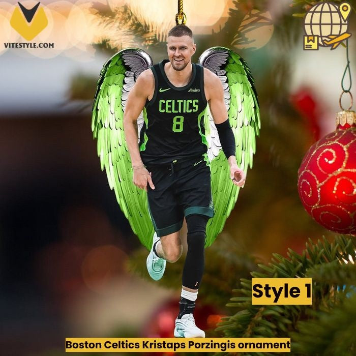 Boston Celtics Kristaps Porzingis ornament