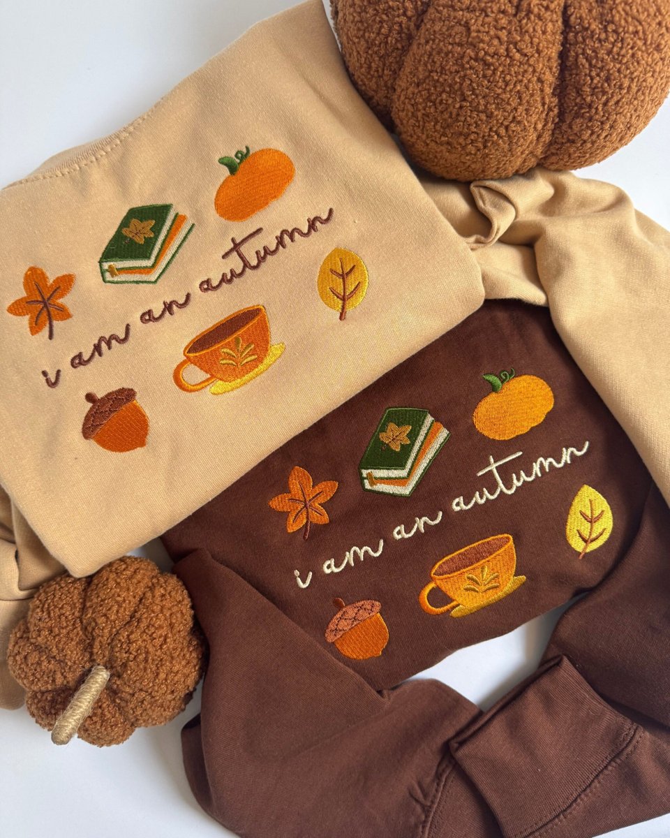 I am an Autumn Embroidered Sweatshirt