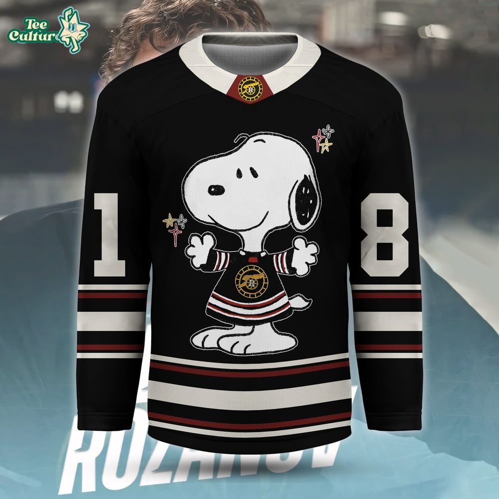 Ilya Rozanov x Snoopy Heated Rivalry Inspired Hockey Jersey For Fan - Limited Edition