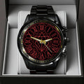 In Flames Black Stainless Steel Watch - TANTN24355
