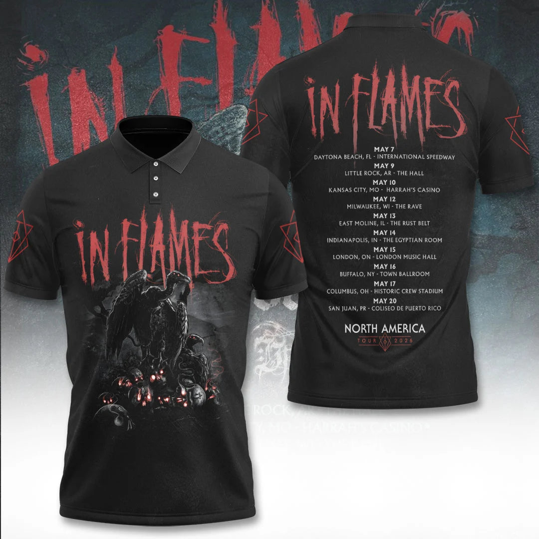 In Flames North America Tour 2026 3D Apparel – TANTN24955