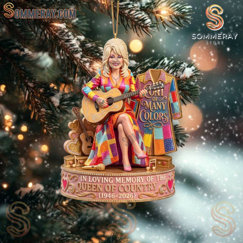 In Loving Memory Of The Queen Of Country (1946-2026) Christmas Ornament