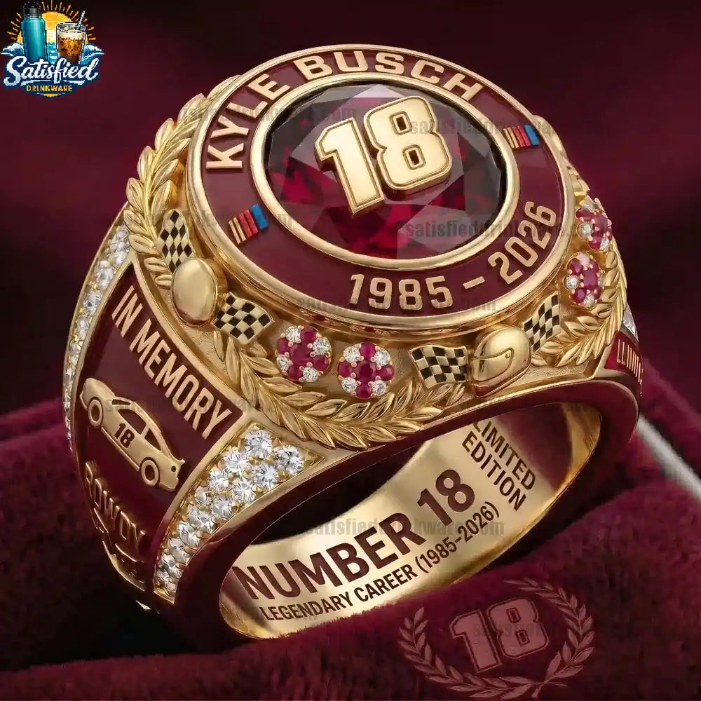 In Memory Of Kyle Busch Forever Rowdy Legends Never Lift Limited Ring