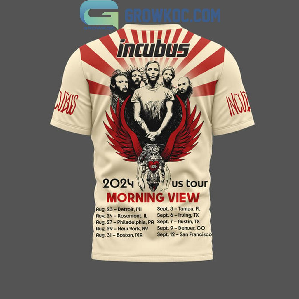 Incubus 2024 US Tour Morning View Hoodie T-Shirt