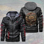 Indian Motorcycle 125th Anniversary 2D Leather Hooded Jacket – TMTHU8920