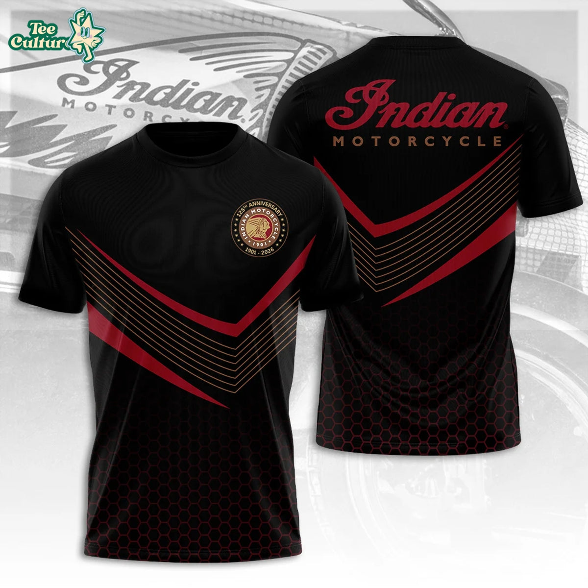 Indian Motorcycle 125th Anniversary 3D T-Shirt