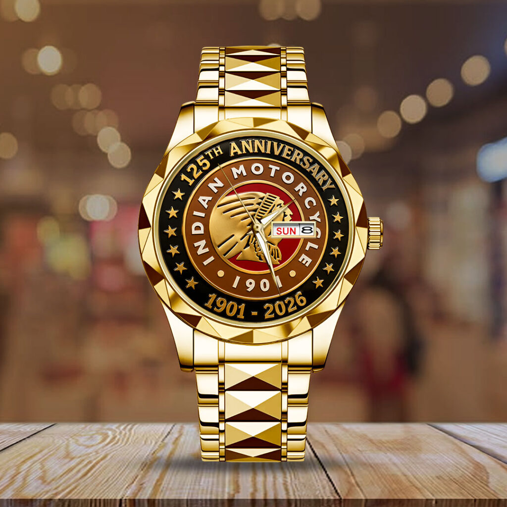Indian Motorcycle 125th Anniversary Alloy Luxury Quartz Watch - TMTHU8095