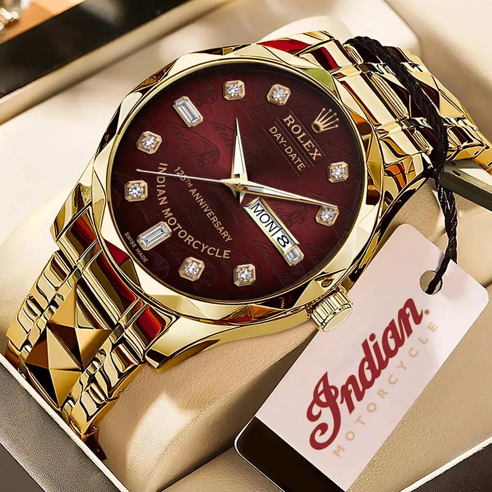 Indian Motorcycle 125th Anniversary Alloy Luxury Quartz Watch - TMTHU8551