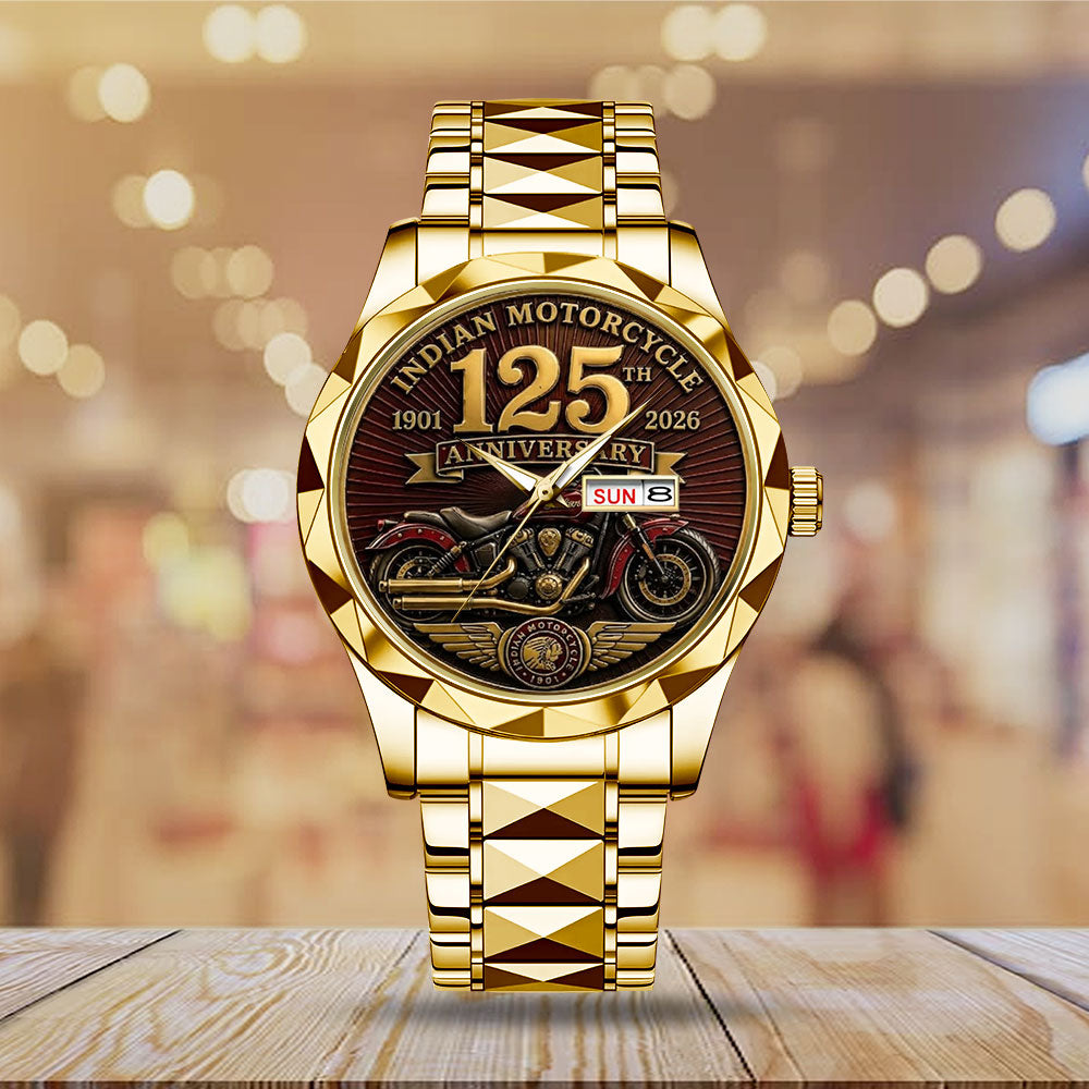 Indian Motorcycle 125th Anniversary Alloy Luxury Quartz Watch - TMTHU8600