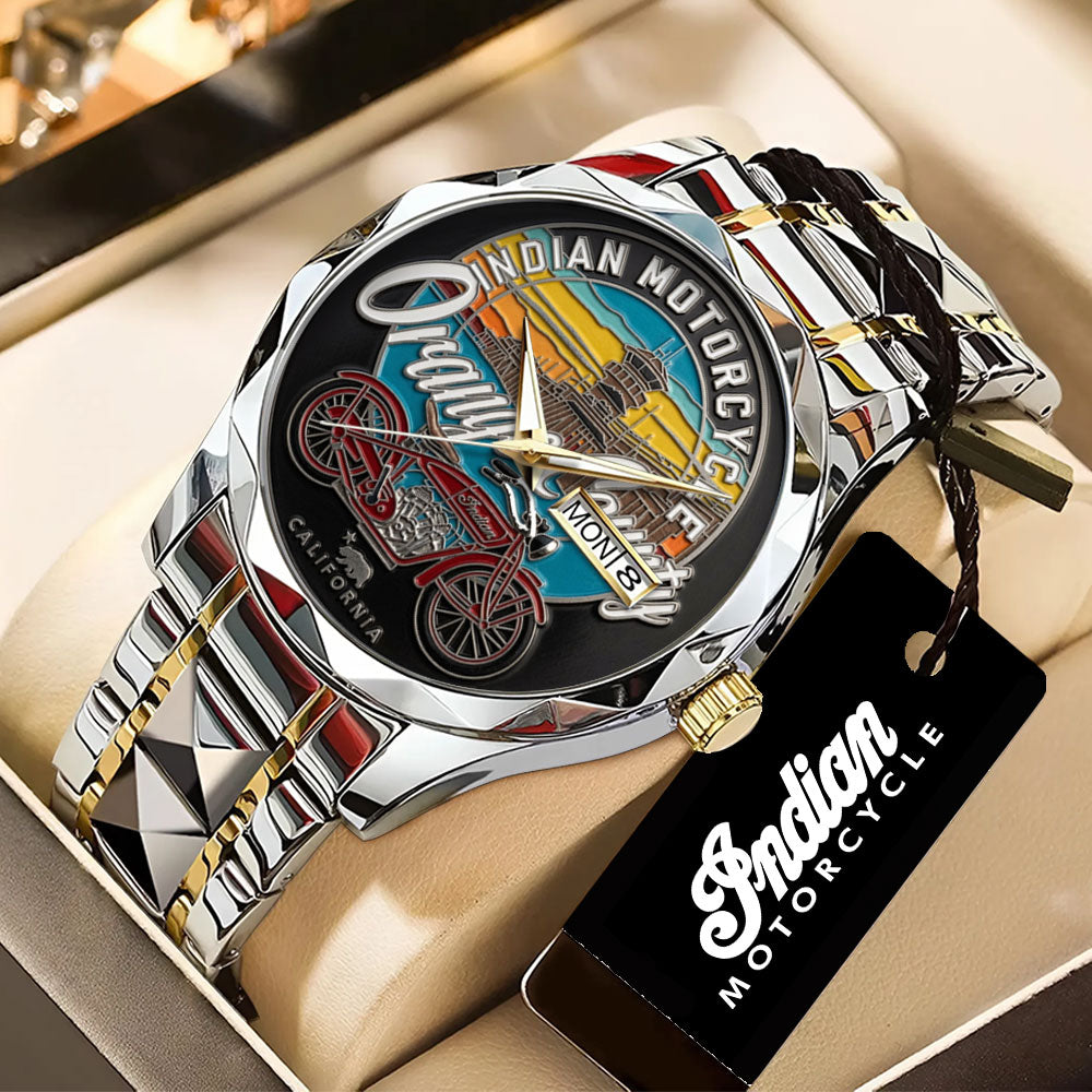 Indian Motorcycle 125th Anniversary Alloy Luxury Quartz Watch - TANTN24802