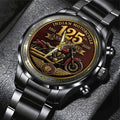Indian Motorcycle 125th Anniversary Black Stainless Steel Watch - TMTHU8599