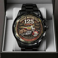 Indian Motorcycle 125th Anniversary Black Stainless Steel Watch - TMTHU8997
