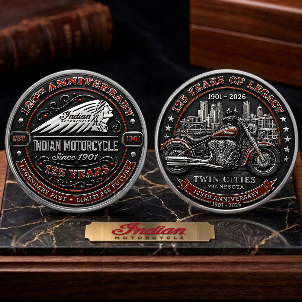 Indian Motorcycle 125th Anniversary Commemorative Coin – TMTHU8520