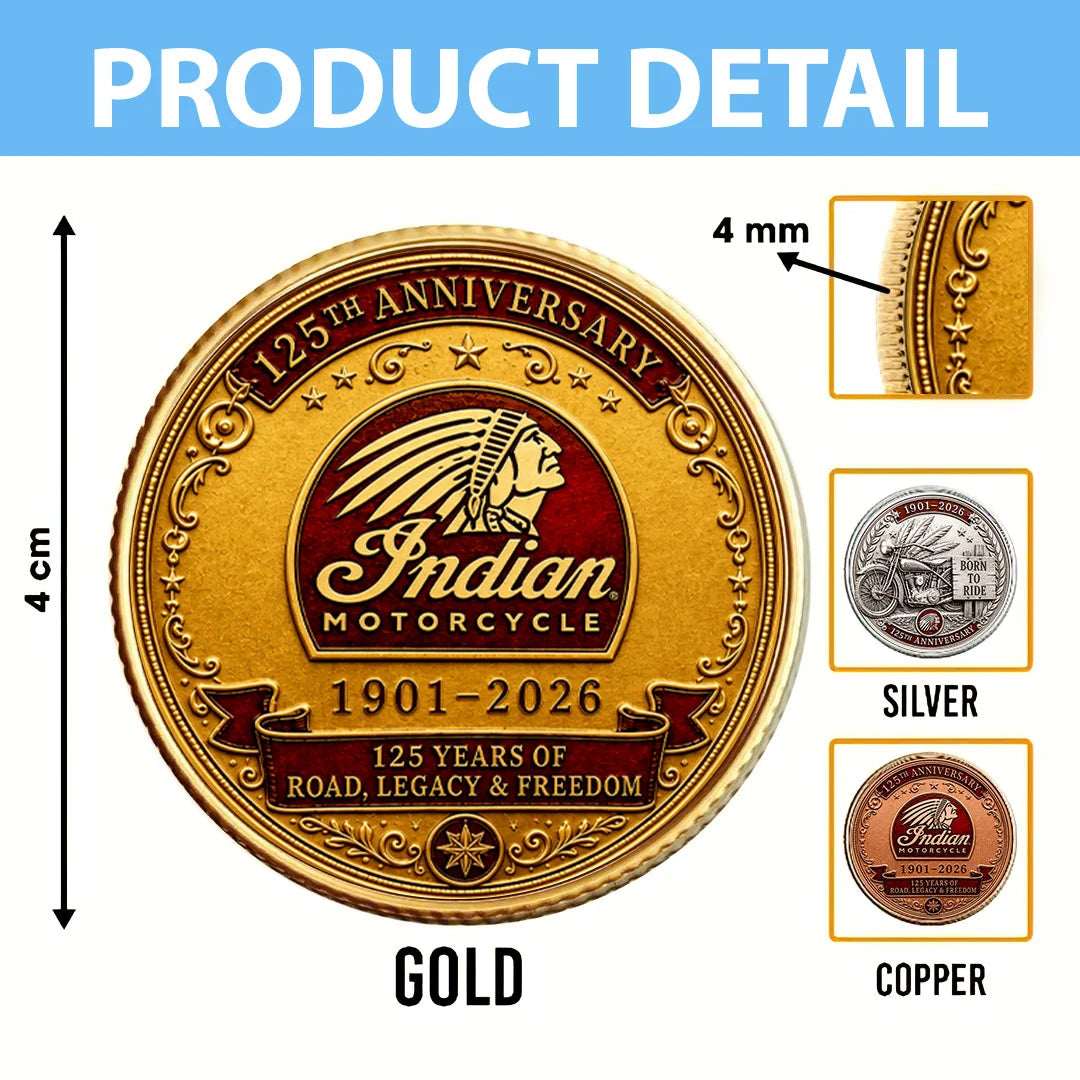 Indian Motorcycle 125th Anniversary Commemorative Coin – HOATT20329