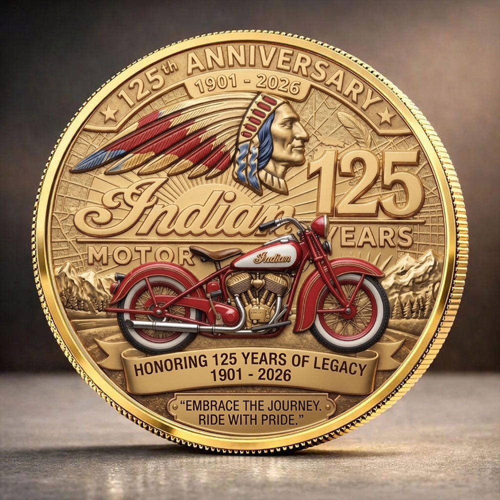 Indian Motorcycle 125th Anniversary Commemorative Coin – TANTN24770