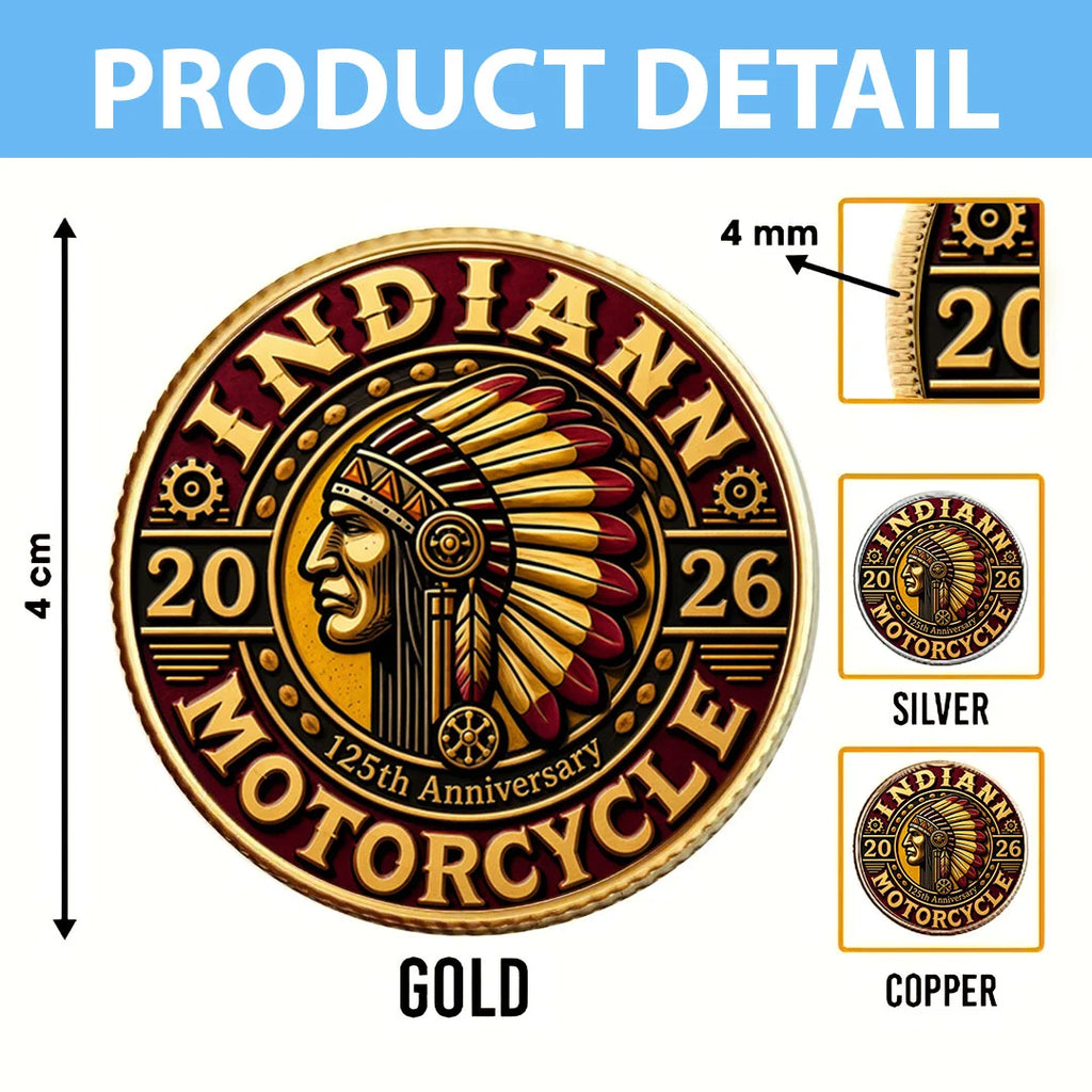 Indian Motorcycle 125th Anniversary Commemorative Coin – TMTHU8657