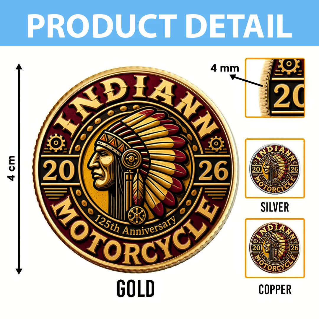 Indian Motorcycle 125th Anniversary Commemorative Coin – TMTHU8657