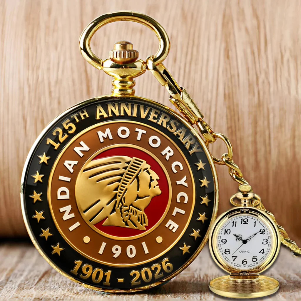 Indian Motorcycle 125th Anniversary Pocket Watch - TMTHU8586