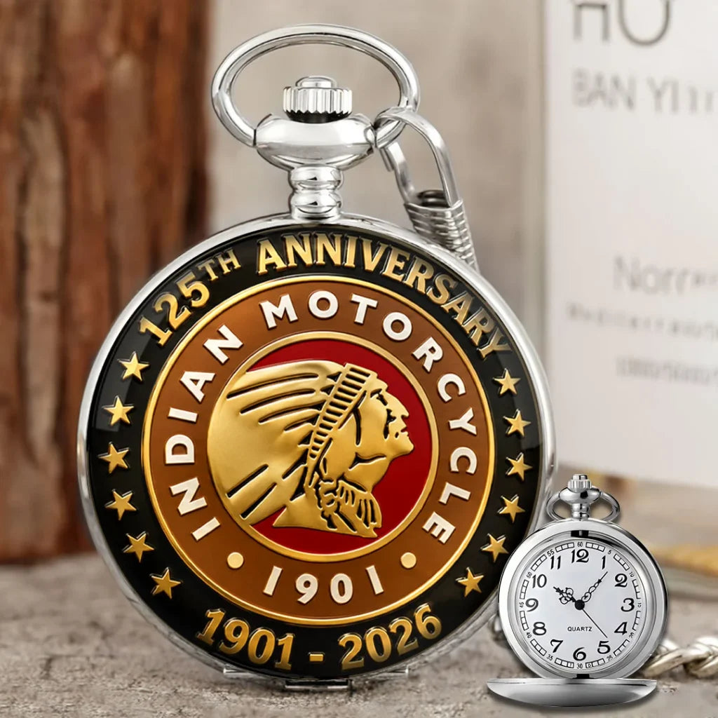 Indian Motorcycle 125th Anniversary Pocket Watch - TMTHU8586