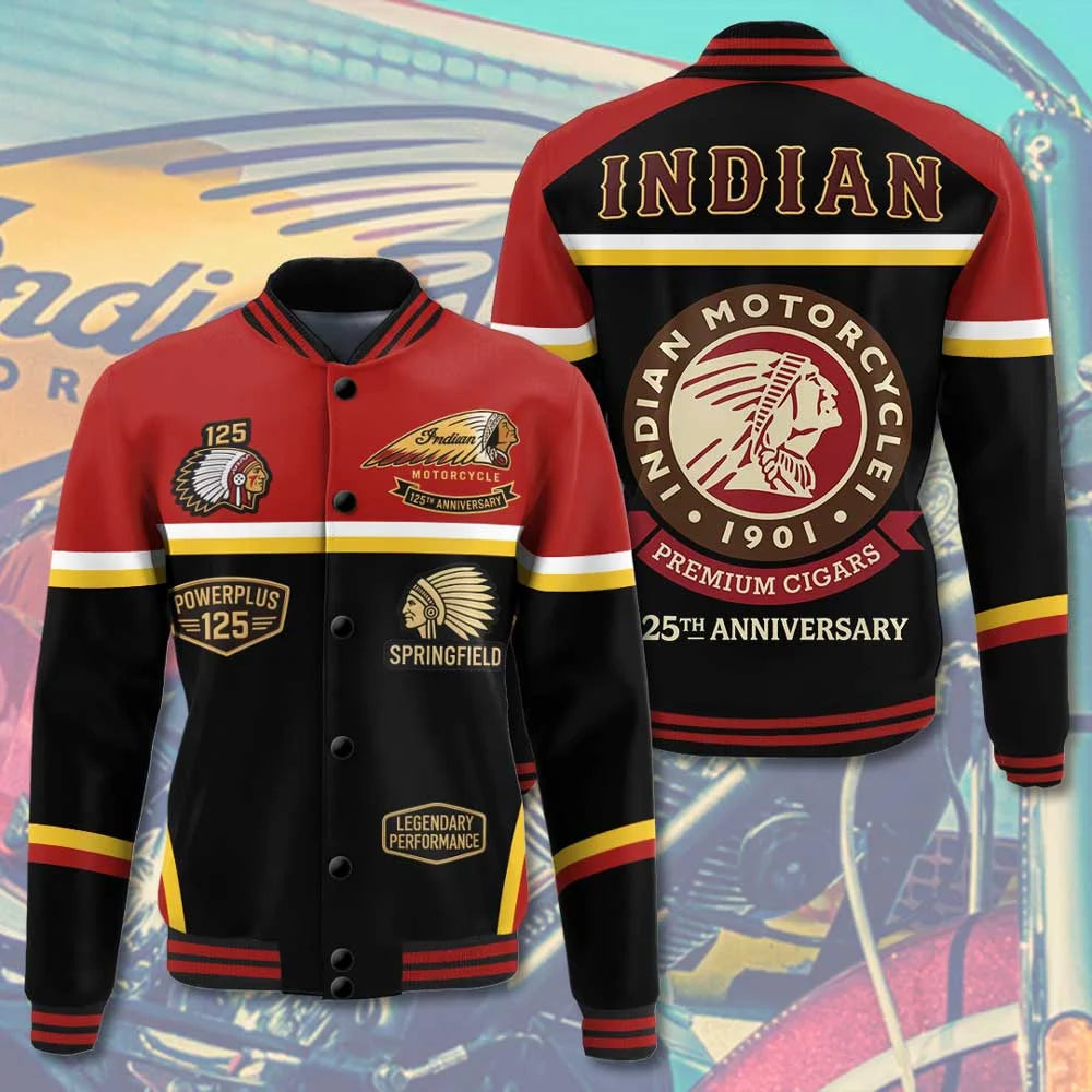 Indian Motorcycle 125th Anniversary Varsity Jacket – TMTHU8736